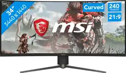 Coolblue MSI MPG 346CQRF X24 aanbieding