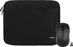 Coolblue BlueBuilt Laptophoes breedte 37 cm 15-16 inch M Zwart + Nexum Draadloze muis aanbieding