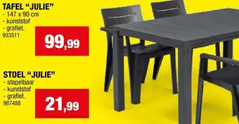 Tafel "julie”