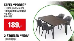 Hubo Tafel "porto" aanbieding