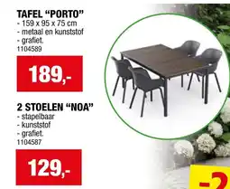 Hubo 2 stoelen "noa" aanbieding
