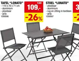 Hubo Tafel "lonato" aanbieding