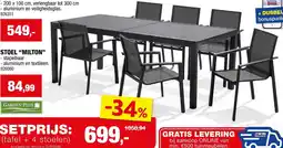 Hubo Tafel + 4 stoelen aanbieding