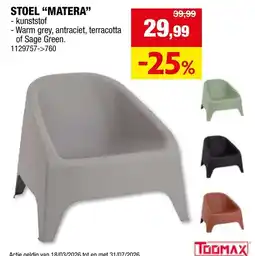 Hubo Stoel "matera" aanbieding