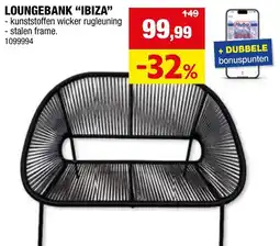 Hubo Loungebank "ibiza" aanbieding