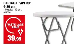 Hubo Bartafel "apero" aanbieding