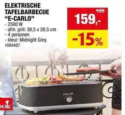 Hubo ELEKTRISCHE TAFELBARBECUE "E-CARLO" aanbieding