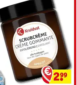 Kruidvat Kruidvat scrubcrème crème gommante aanbieding