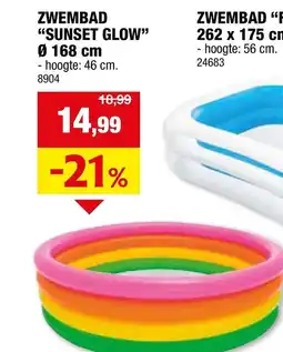 Hubo Zwembad "sunset glow" aanbieding