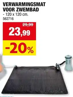 Hubo VERWARMINGSMAT VOOR ZWEMBAD aanbieding