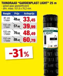 Hubo Tuindraad "gardenplast light" aanbieding