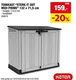 Hubo Tuinkast "store it out midi prime" aanbieding