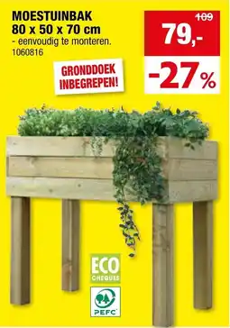 Hubo MOESTUINBAK 80 x 50 x 70 cm aanbieding