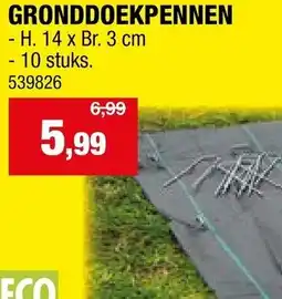 Hubo GRONDDOEKPENNEN aanbieding