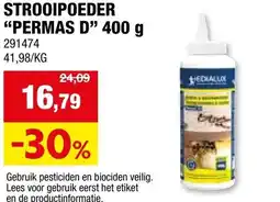 Hubo STROOIPOEDER "PERMAS D" 400 g aanbieding