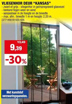 Hubo Vliegenhor deur "kansas" aanbieding