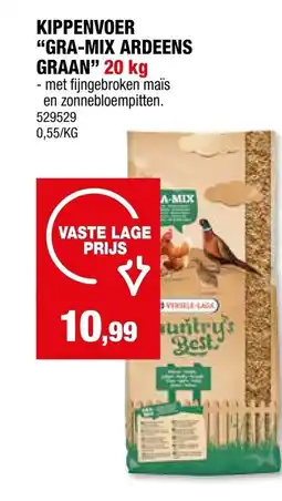Hubo KIPPENVOER "GRA-MIX ARDEENS GRAAN" 20 kg aanbieding