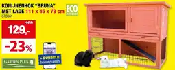 Hubo KONIJNENHOK "BRUNA" MET LADE 111 x 45 x 78 cm aanbieding