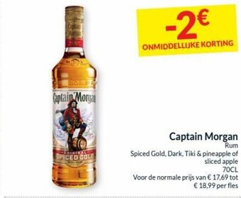Intermarché Captain Morgan Rum aanbieding