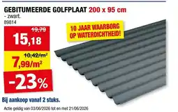 Hubo Gebitumeerde golfplaat aanbieding