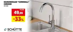Hubo KEUKENKRAAN "CORNWALL" CHROOM aanbieding