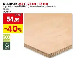 Hubo Multiplex aanbieding