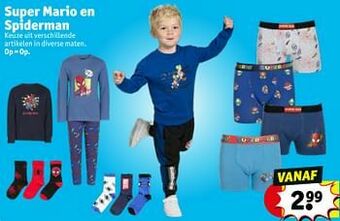 Kruidvat Super mario en spiderman aanbieding