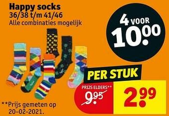 Kruidvat Happy socks aanbieding