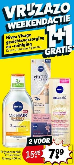 Kruidvat Micellair energy aanbieding