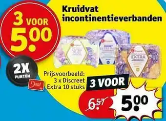 Kruidvat Discreet extra aanbieding