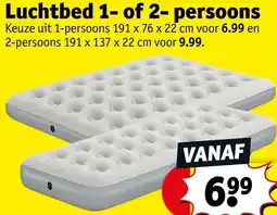 Kruidvat Luchtbed 1- of 2-persoons aanbieding