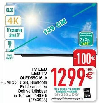 Cora Lg tv led led-tv oled55c16la aanbieding