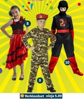 Kruidvat Verkleedset ninja aanbieding