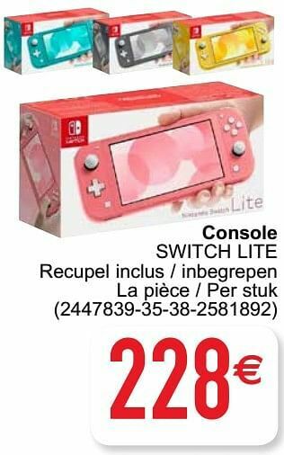Cora Console switch lite aanbieding