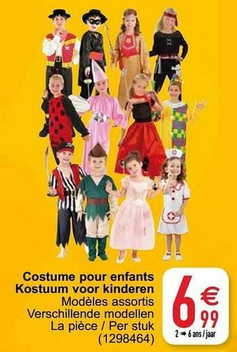 Cora Costume pour enfants kostuum voor kinderen aanbieding