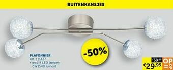Zelfbouwmarkt Plafonnier aanbieding