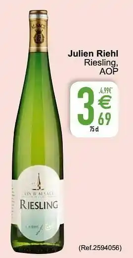 Cora Julien riehl riesling, aop aanbieding