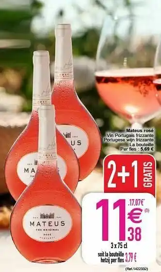 Cora Mateus rosé vin portugais frizzante portugese wijn frizzante aanbieding