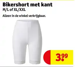 Kruidvat Bikershort met kant aanbieding