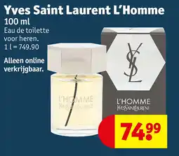 Kruidvat Yves Saint Laurent L’Homme aanbieding