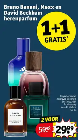 Kruidvat Bruno Banani, Mexx en David Beckham herenparfum aanbieding