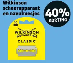 Kruidvat Wilkinson scheerapparaat en navulmesjes 50% KORTING aanbieding