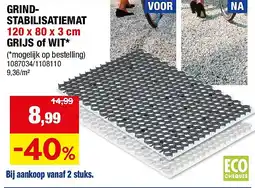 Hubo GRINDSTABILISATIEMAT 120 x 80 x 3 cm aanbieding