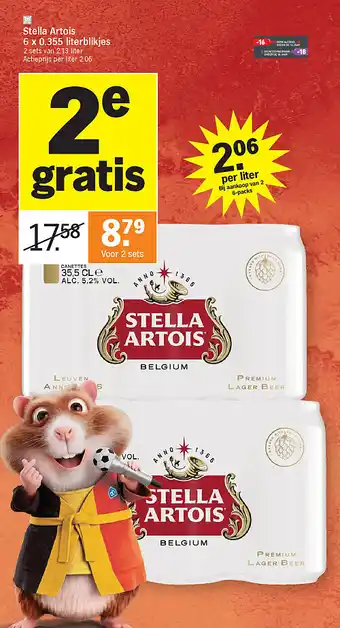 Stella Artois 6 x 0.355 literblikjes
