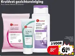 Kruidvat 3 x micellar water Sensitive aanbieding