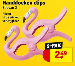 Kruidvat Handdoeken clips aanbieding
