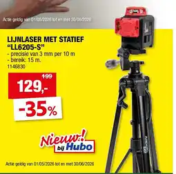 Hubo LIJNLASER MET STATIEF “LL6205-S” aanbieding