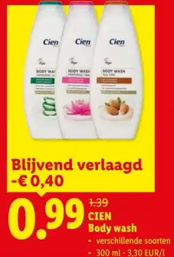 Lidl Body wash aanbieding