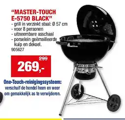 Hubo BARBECUE “MASTER-TOUCH E-5750 BLACK” aanbieding
