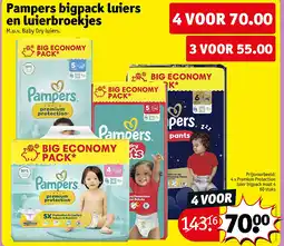 Kruidvat 4 x Premium Protection luier bigpack maat 4 60 stuks aanbieding